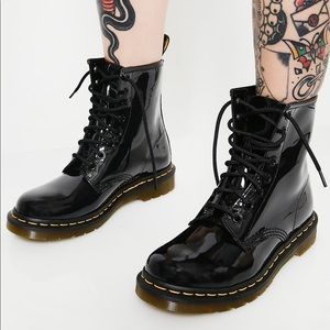 Dr. Martens Shiny Black Boots